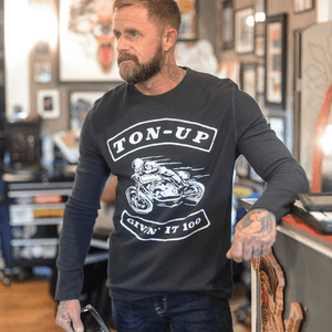 TUC Moto (Mens) Black Waffle - Ton Up Clothing