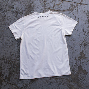 Ton Up Clothing 'Fast and Loud' Mens Vintage White T-Shirt - Ton Up Clothing