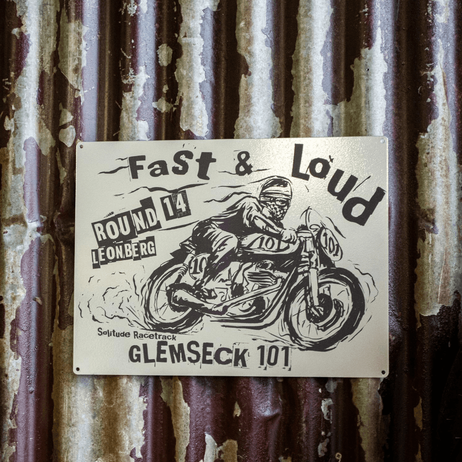 Ton Up Clothing Fast & Loud Glemseck 101 Special Edition Garage Plate - Ton Up Clothing